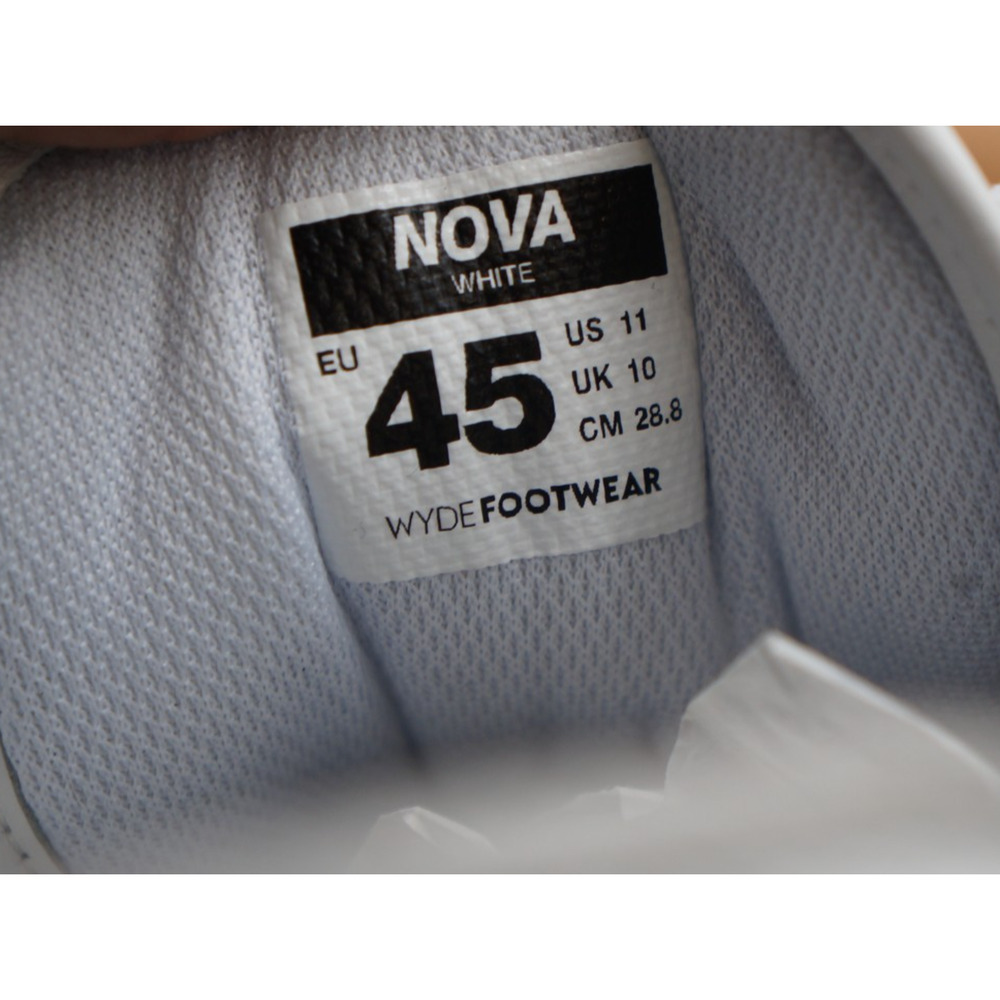 Wyde Footwear Nova White Sneakers Extra Wide Toe Box Size 45 US 11 - Picture 12 of 12
